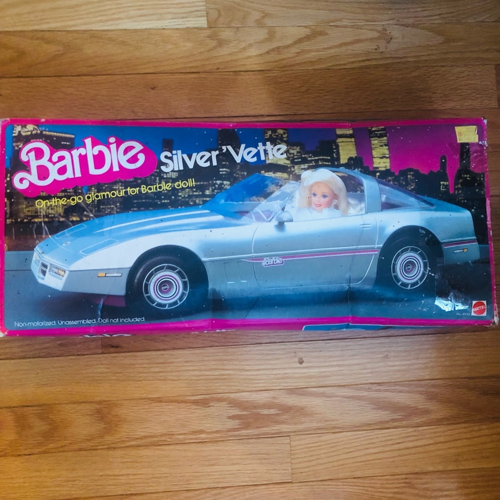 VINTAGE 1983 BARBIE SILVER VETTE MATTEL